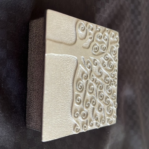 Vintage Vilmain Danforth Pewter Trinket Box with Lid Friendship Tree Handcrafted - Picture 10 of 12